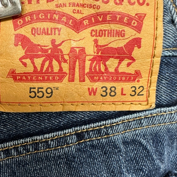 Levi's mens 559 relaxed fit jeans W38 L32 - Picture 6 of 9